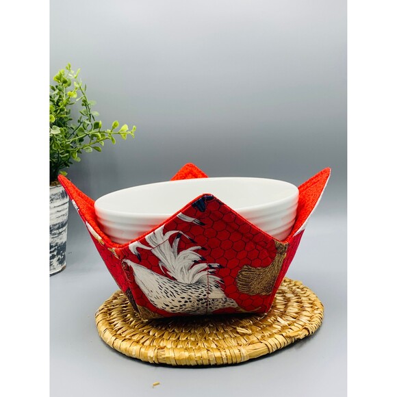 Set of 3 Chicken Microwave Soup Bowl Cozy Dinner Plate, And Pint Size Reversible - Picture 8 of 8